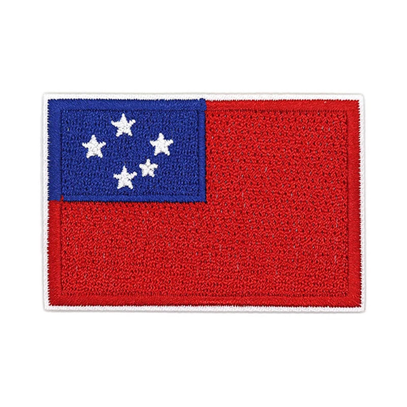 Patch brodé du drapeau des Samoa