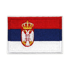 Patch brodé du drapeau de la Serbie