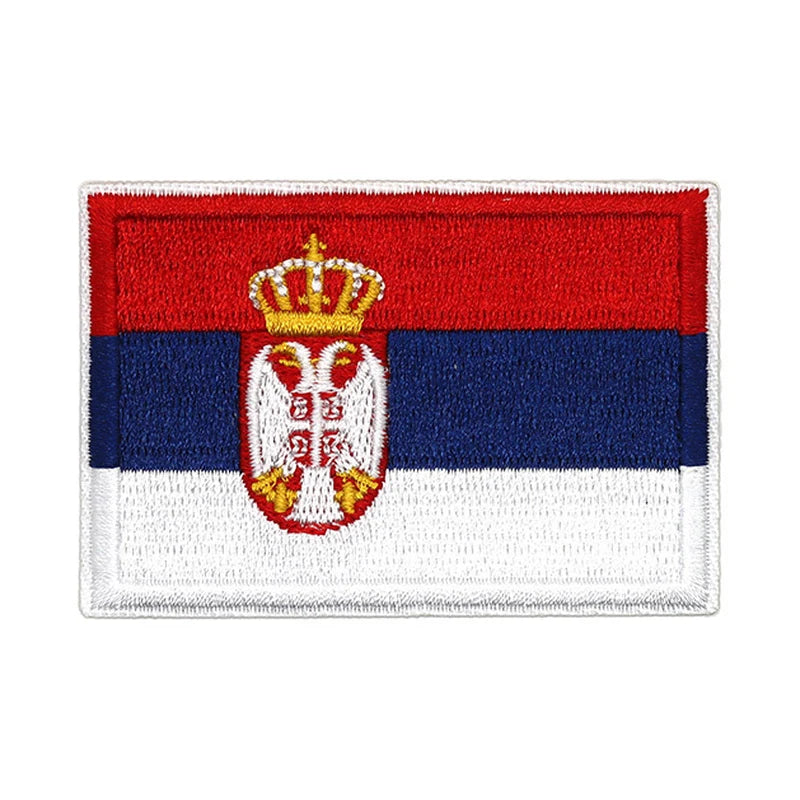 Patch brodé du drapeau de la Serbie