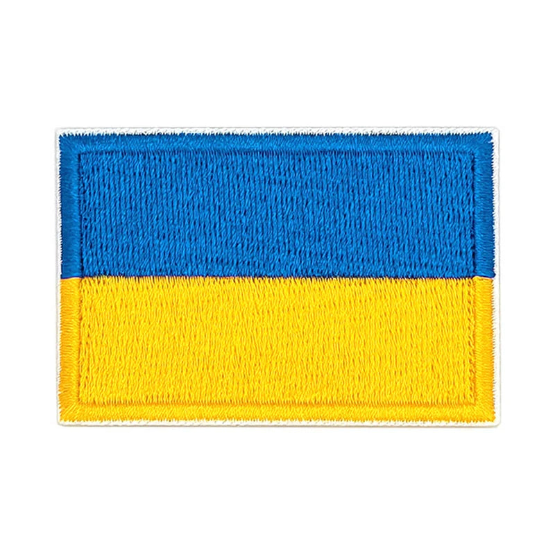 Patch brodé du drapeau de l'Ukraine