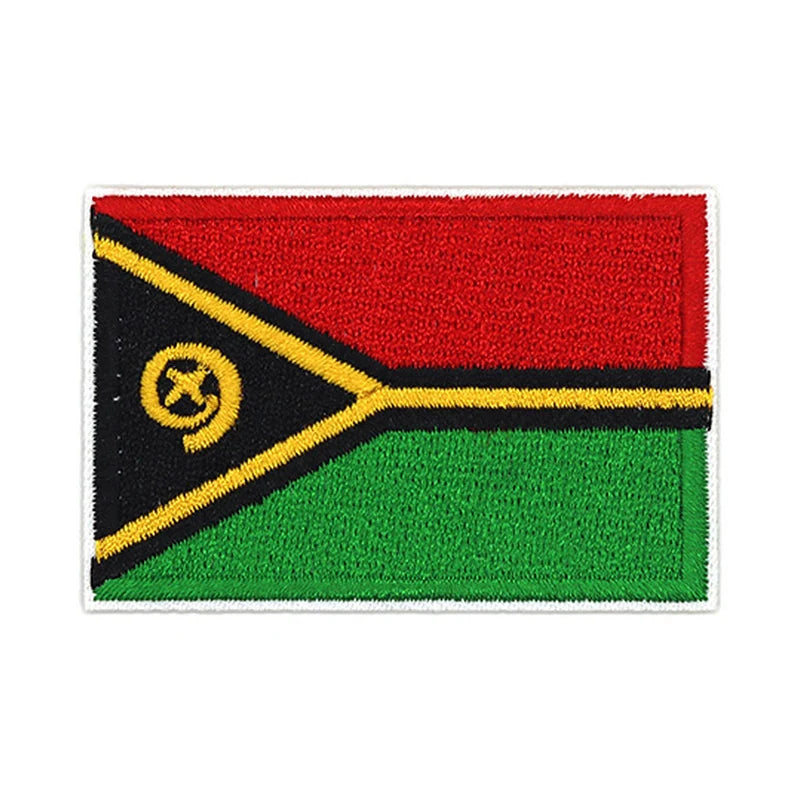 Patch brodé du drapeau du Vanuatu