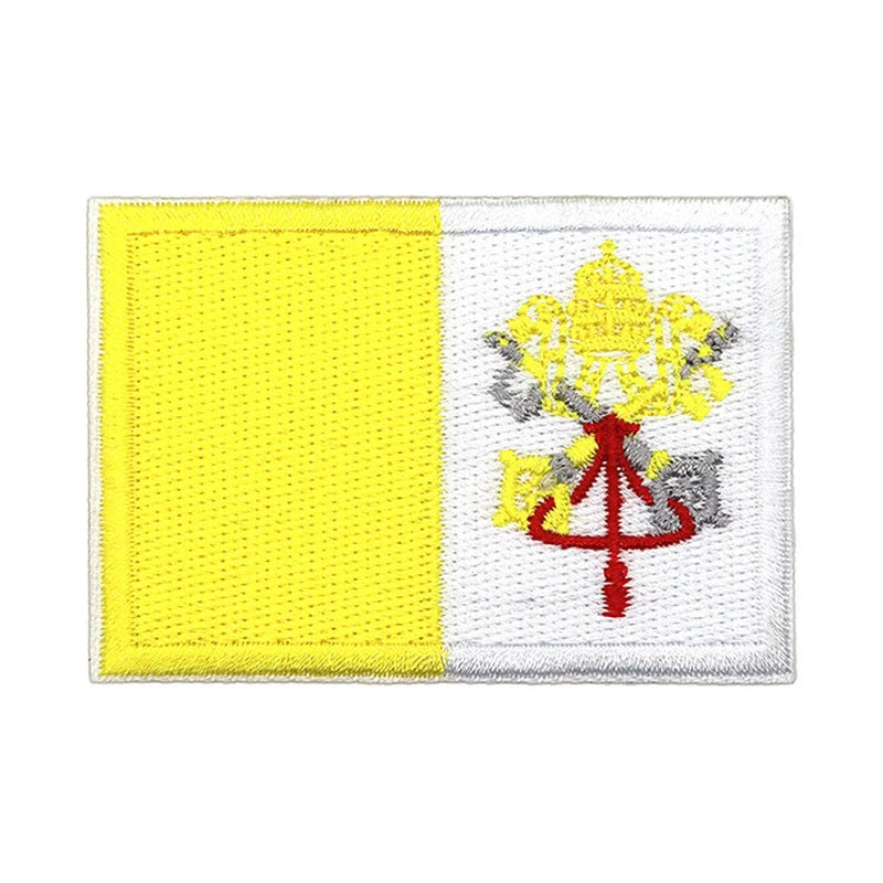 Patch brodé du drapeau du Vatican