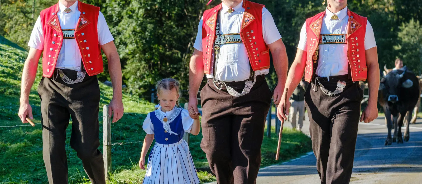 Tradition suisse lors d’un événement local